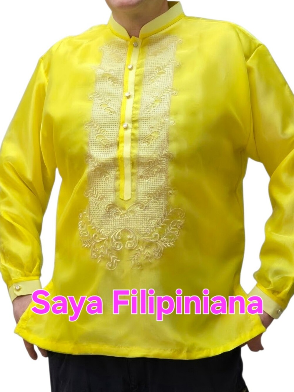 Men's Barong Tagalog  Embroidered